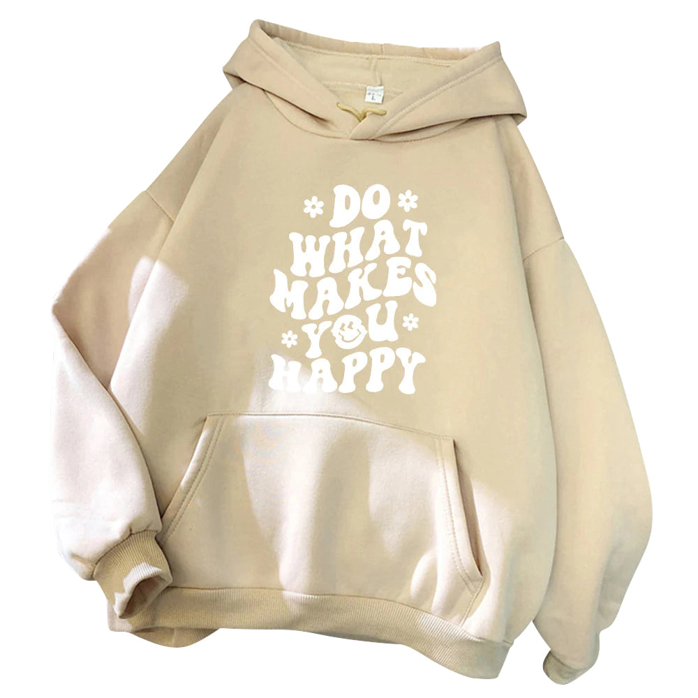 Casual Printed Women's Hoodie khaki