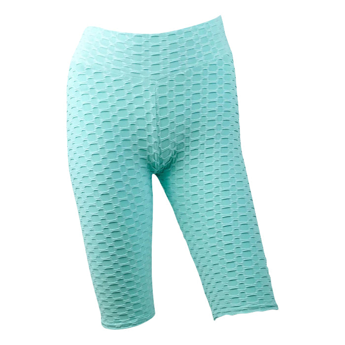 Milfness/AYW Workout Rider Honeycomb Capri Shorts Leggings high waisted nylon spandex booty lifting anti cellulite