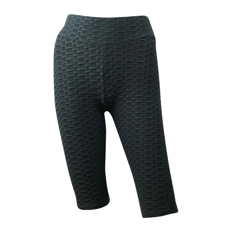 Milfness/AYW Workout Rider Honeycomb Capri Shorts Leggings high waisted nylon spandex booty lifting anti cellulite