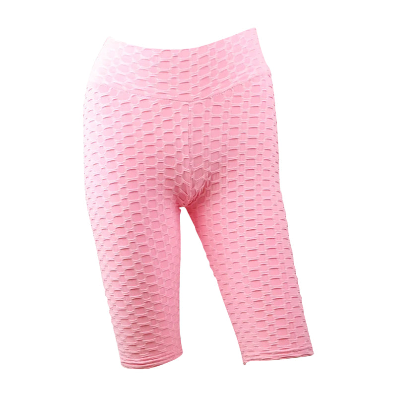 Milfness/AYW Workout Rider Honeycomb Capri Shorts Leggings high waisted nylon spandex booty lifting anti cellulite