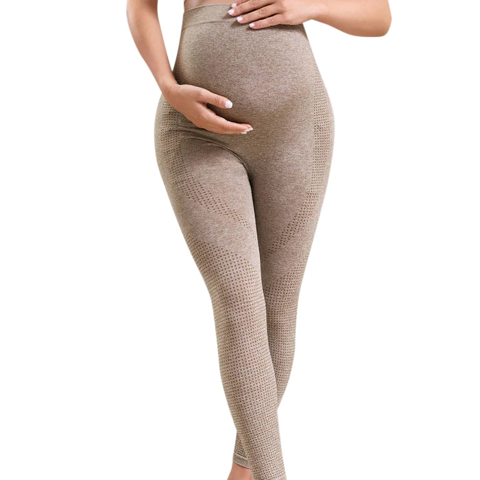 Pregnant Women's Nylon Leggings High Waist Hip Lift Fitness