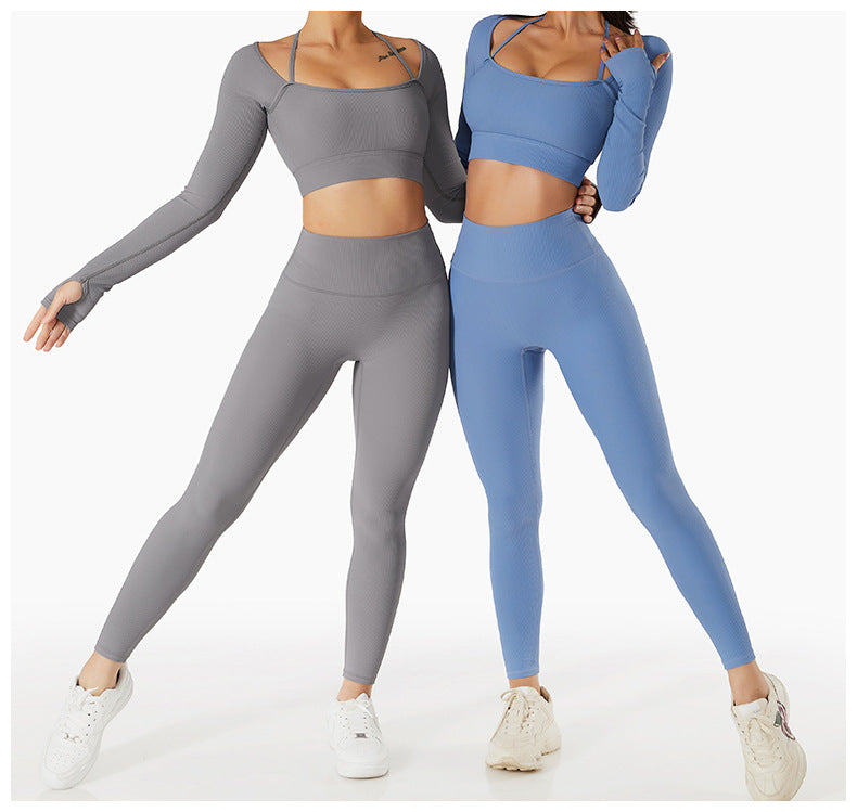 Ribbed Sets Grey and Light Blue