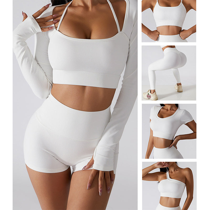 Ribbed Set white Collection