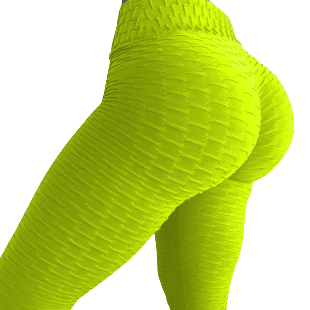 High waisted anti cellulite sport Legging Women Fashion green