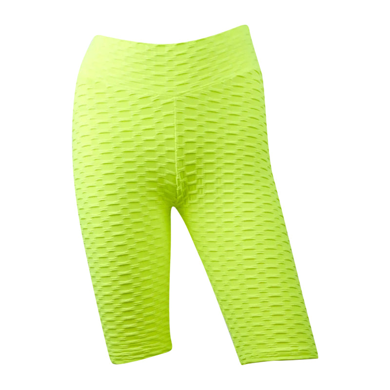 Milfness/AYW Workout Rider Honeycomb Capri Shorts Leggings high waisted nylon spandex booty lifting anti cellulite