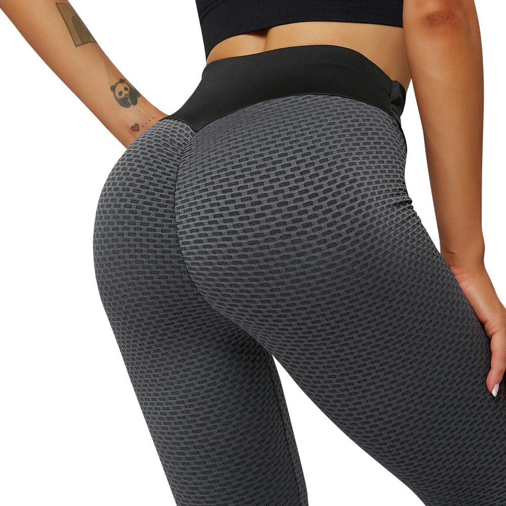 Mesh Honeycomb Workout Legging Locked In grey