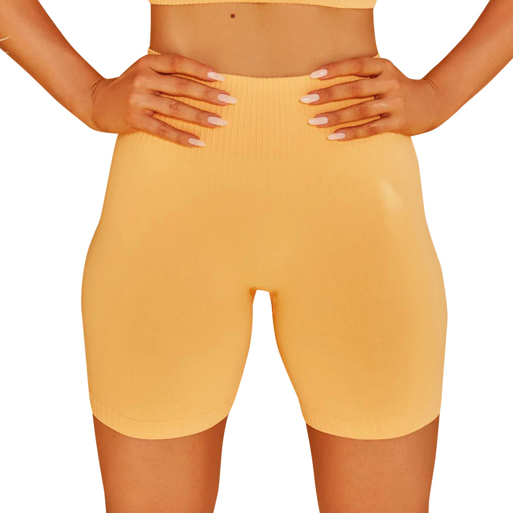 Sculpt and Lift Yoga Set shorts ginger